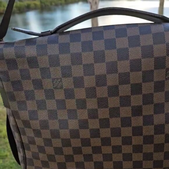 ⭐️EUC Louis Vuitton Broadway Ebene Brown Damier Messenger Bag - Picture 11 of 14